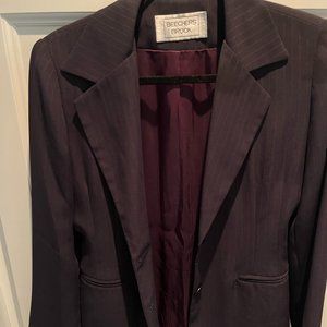 BEECHERS BROOK vintage pinstriped suit jacket - Medium